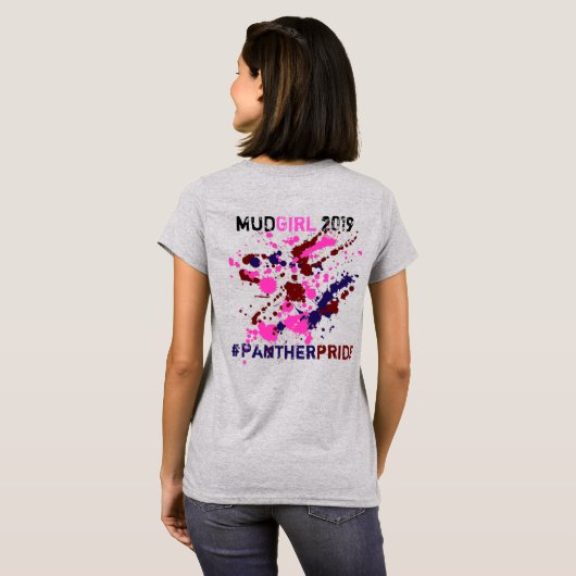 Mud Girl Run T-shirt (Achterkant volledig)