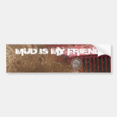 MUD IS MIJN VRIEND BUMPERSTICKER (Voorkant)
