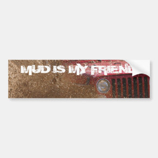 MUD IS MIJN VRIEND BUMPERSTICKER
