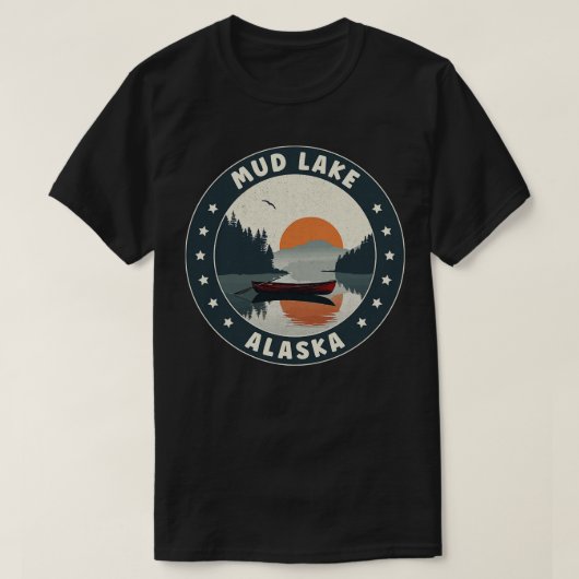 Mud Lake Alaska Sunset T-shirt (Design voorkant)