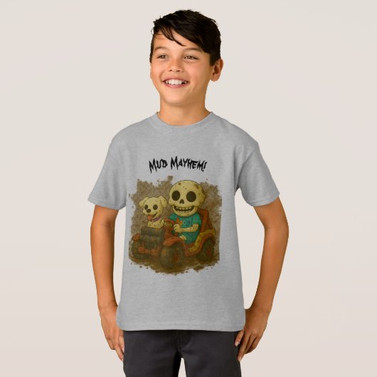 Mud Mayhem with Baby and Waggles™ Off-Road Tee T-shirt (Voorkant volledig)