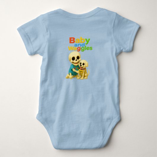 Mud Mayhem with Baby and Waggles Romper (Achterkant)