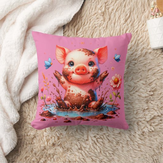 Mud Puddle Piggy Kussen (Deken)
