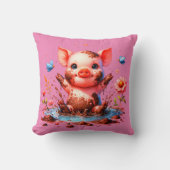 Mud Puddle Piggy Kussen (Voorkant)