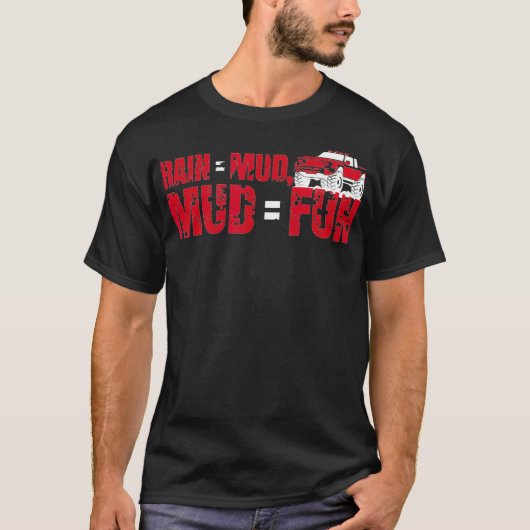Mud Racing Tshirt Amerikaans Mannen Mud Bogging Gi (Voorkant)