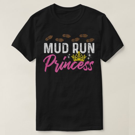 Mud Run voor een modderspoor hardlopen liefhebber T-shirt (Design voorkant)