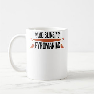 Mud Slinging Pyromaan - Aardewerk Keramiek Koffiemok
