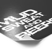 Mud Sweat en Beers Foto Afdruk (Hoek)