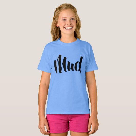 Mud—voorletters achterzijde Mud -Orphan Black T-shirt (Voorkant volledig)