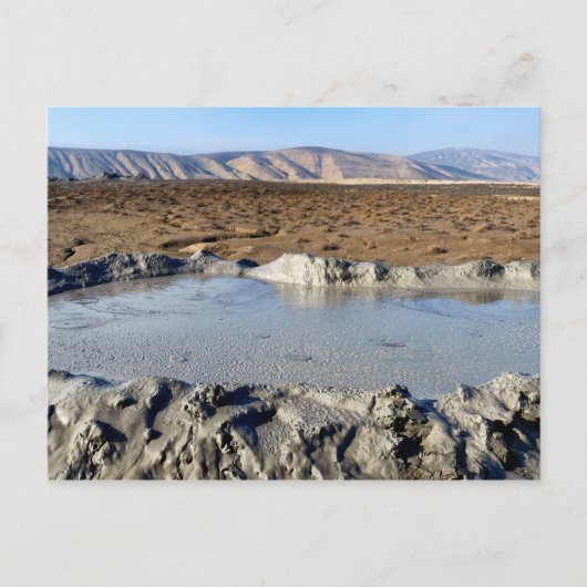 Mud vulcano briefkaart (Voorkant)