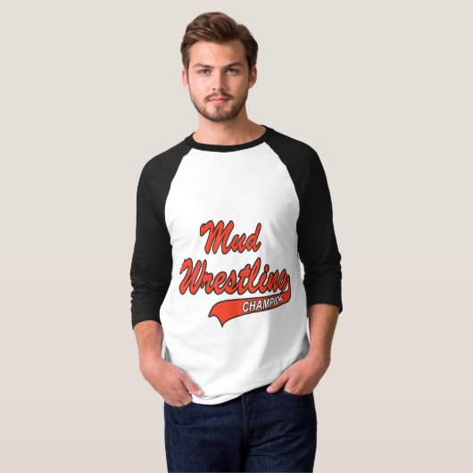 Mud Wrestling Champion T-shirt (Voorkant volledig)