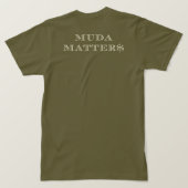 Muda Matters T-shirt (Design achterkant)