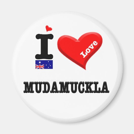 MUDAMUCKLA - I Love Magneet (Voorkant)