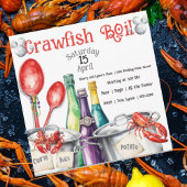 Mudbug Party en Crawfish Boil Kaart