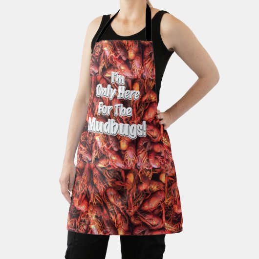 Mudbugs "Crawfish" All-over Print Apron Schort (Insitu)