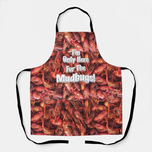 Mudbugs "Crawfish" All-over Print Apron Schort (Voorkant)