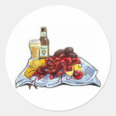 Mudbugs en brouwen ronde sticker (Voorkant)