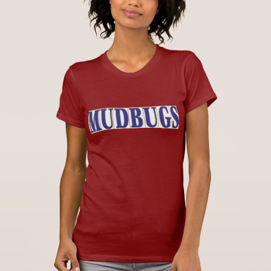 MUDBUGS in blauwe Tegels T-shirt (Voorkant)