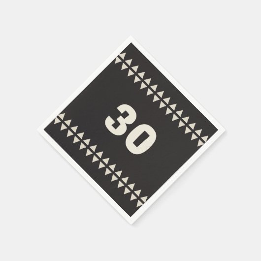 Mudcloth verjaardagsfeestje leeftijd servet (Hoek)