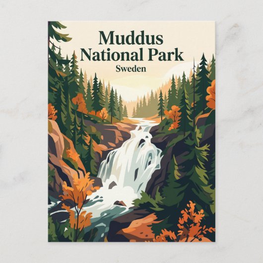 Muddus Nationaal Park Zweden Briefkaart (Voorkant)