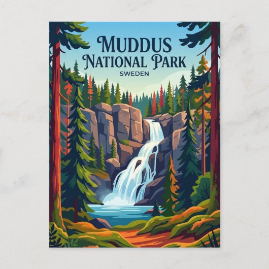 Muddus Nationaal Park Zweden Briefkaart (Voorkant)