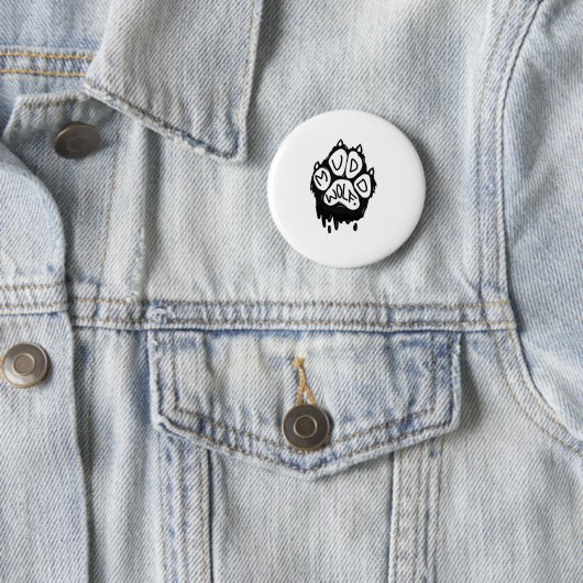Muddwolf Logo Ronde Button 5,7 Cm (In situ)