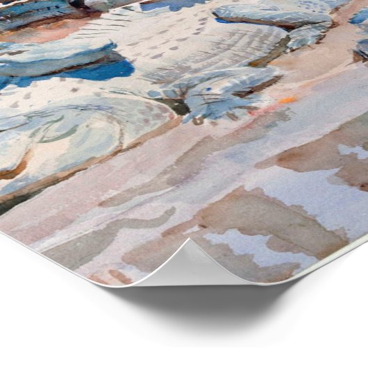 Muddy Alligators By John Singer Sargent Poster (Hoek)