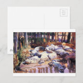 Muddy Alligators van John Singer Sargent Briefkaart (Voorkant / Achterkant)