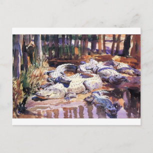 Muddy Alligators van John Singer Sargent Briefkaart