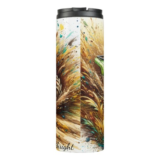 Muddy ATV Action Splash Art Thermosbeker (Achterkant)