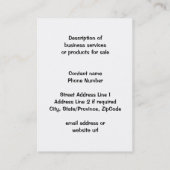 Muddy ATV Dune Buggy Motorsports Club Visitekaartje (Achterkant)