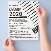 Muddy Baseball Bat, honkbalkamp Adverteren Flyer (Hand)