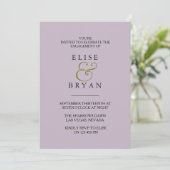 Muddy Blush Modern Engagement Party nodigt uit Kaart (Staand voorkant)