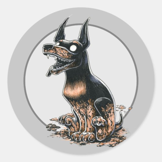 Muddy Boo Buddy Classic Round Sticker (Voorkant)