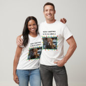 Muddy Brown Dog Funny mannen kerstmis T-shirt (Unisex)
