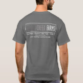 Muddy Creek Boerderijen Logo Shirt (Achterkant)