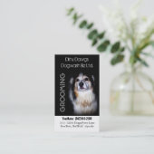 Muddy Dog Groomer of Dog Wash Visitekaartje (Staand voorkant)