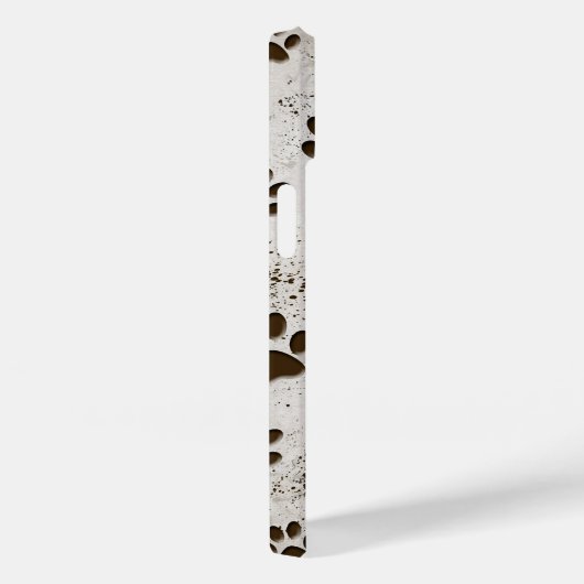 Muddy Dog Paw Prints Case-Mate iPhone Case (Achterkant / Rechts)