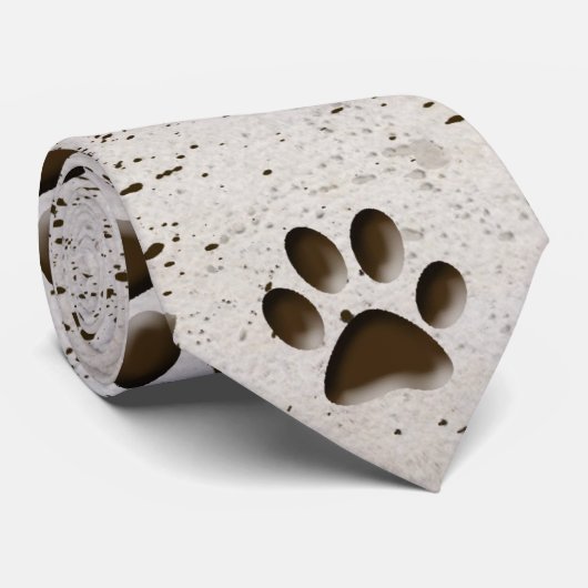 Muddy Dog Paws Stropdas (Opgerold)