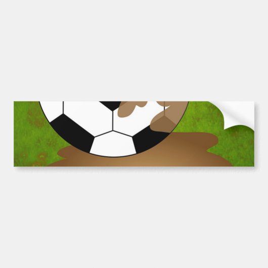 Muddy Football Bumpersticker (Voorkant)