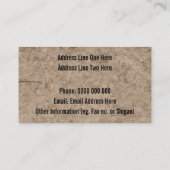 Muddy Ground Afbeelding - Aangepaste Visitekaartje (Achterkant)