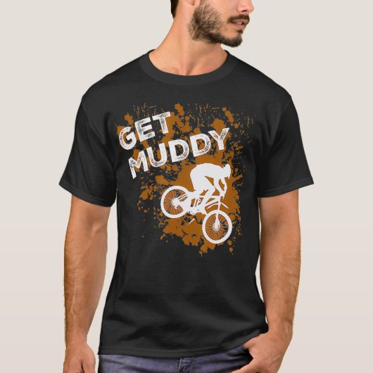 Muddy Mountain Biking Trail T-shirt (Voorkant)