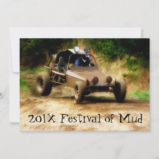 Muddy Mudfest Dunebuggy 4x4ing event Kaart (Voorkant)