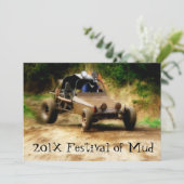 Muddy Mudfest Dunebuggy 4x4ing event Kaart (Staand voorkant)