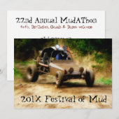 Muddy Mudfest Dunebuggy 4x4ing event Kaart (Voorkant / Achterkant)