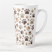 Muddy Paw Print Latte Mug Mok (Rechts)