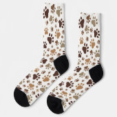 Muddy Paw Print Socks Sokken (Links)