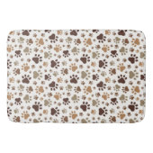 Muddy Paw Prints Bath Mat (Voorkant)