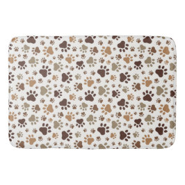 Muddy Paw Prints Bath Mat