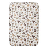 Muddy Paw Prints Bath Mat (Voorkant Verticaal)